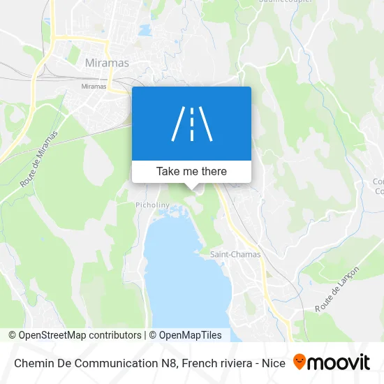 Chemin De Communication N8 map