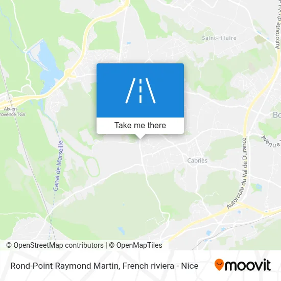 Rond-Point Raymond Martin map
