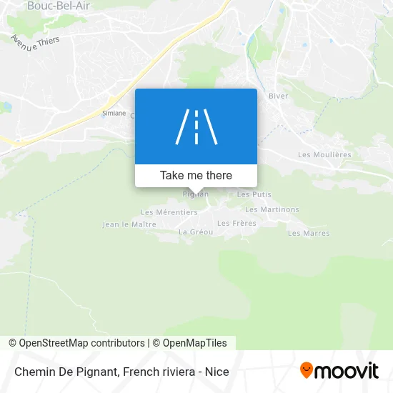Chemin De Pignant map