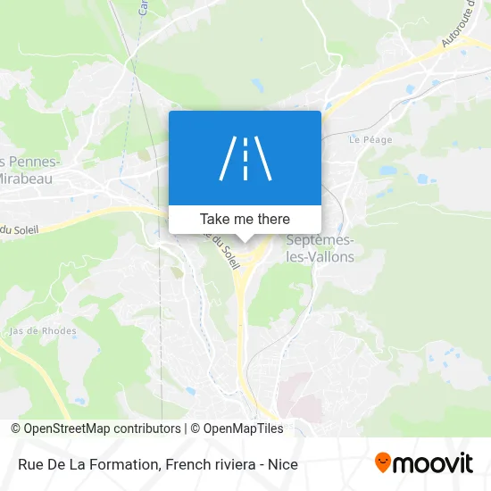 Rue De La Formation map