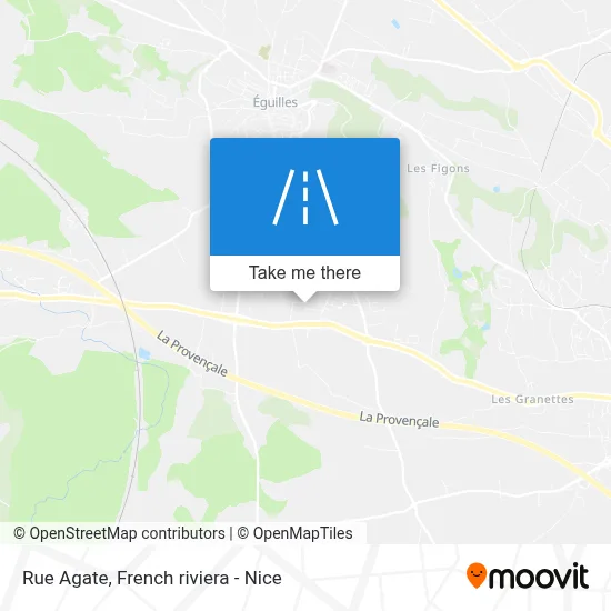 Rue Agate map