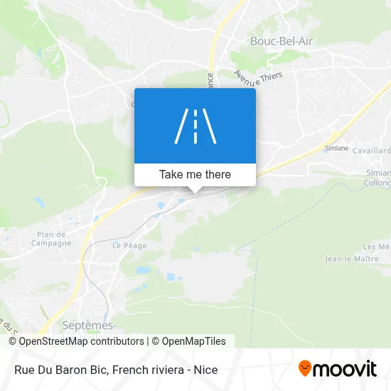 Mapa Rue Du Baron Bic