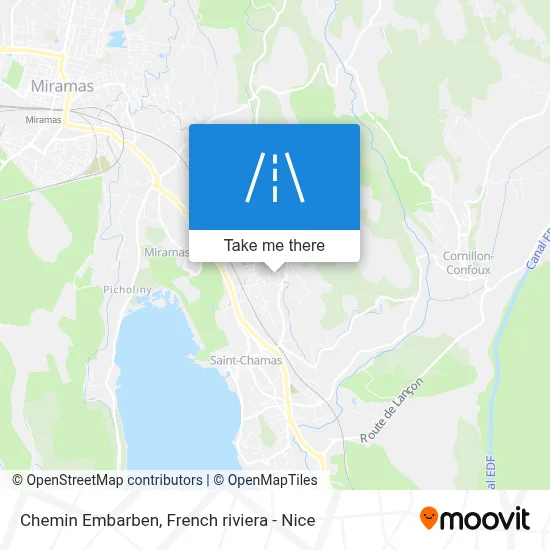 Chemin Embarben map