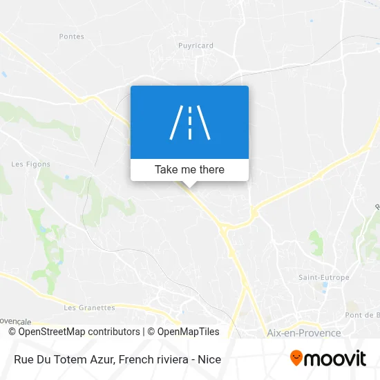 Mapa Rue Du Totem Azur