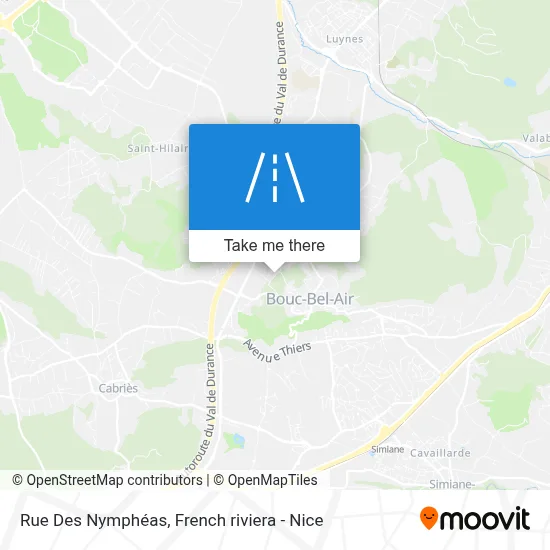 Rue Des Nymphéas map