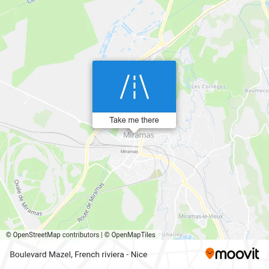 Boulevard Mazel map