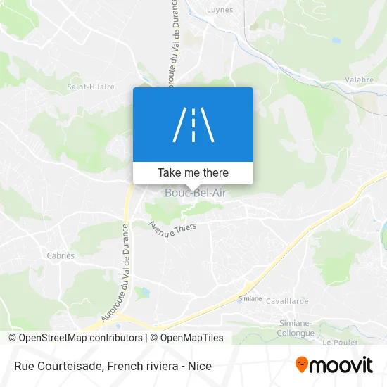 Rue Courteisade map