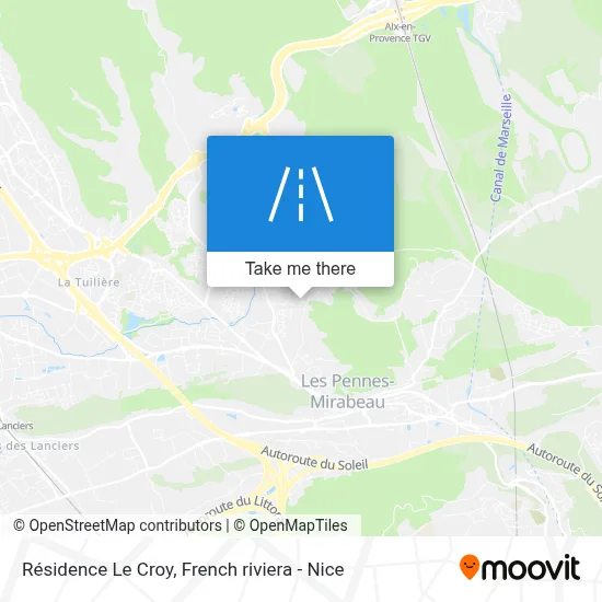 Résidence Le Croy map