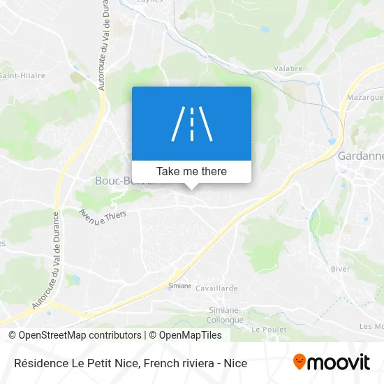 Résidence Le Petit Nice map