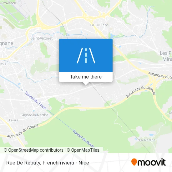 Rue De Rebuty map