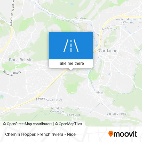 Chemin Hopper map
