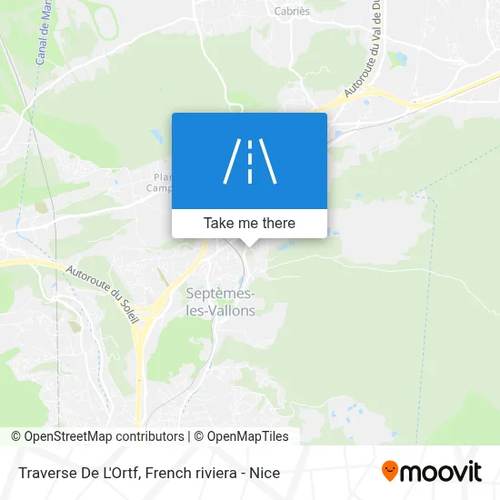Traverse De L'Ortf map