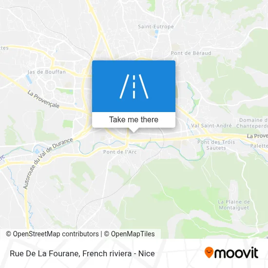 Mapa Rue De La Fourane