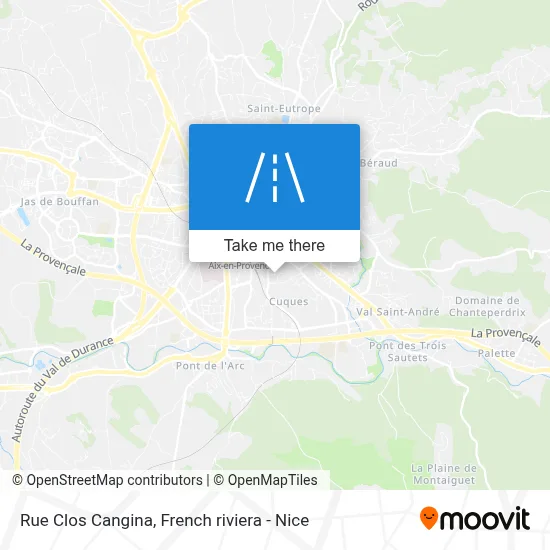 Rue Clos Cangina map