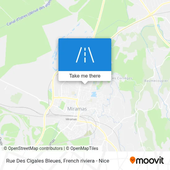 Rue Des Cigales Bleues map