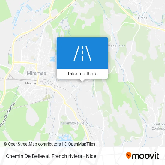 Chemin De Belleval map