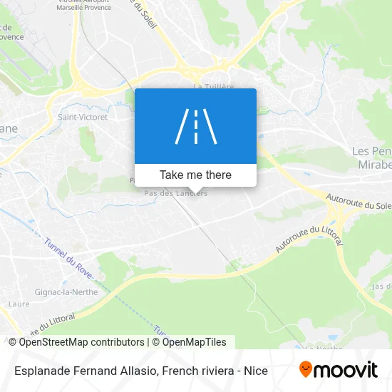 Esplanade Fernand Allasio map