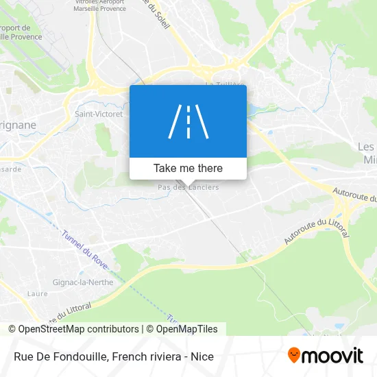 Rue De Fondouille map