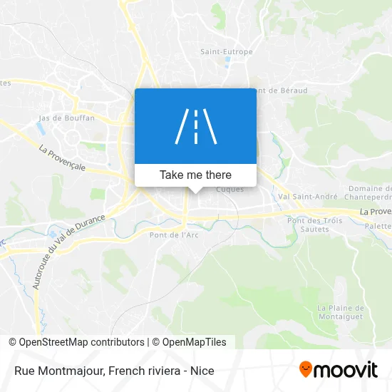 Rue Montmajour map