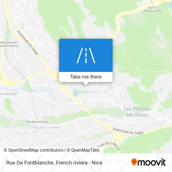 Mapa Rue De Fontblanche