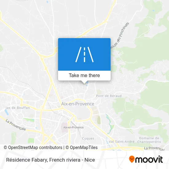 Résidence Fabary map