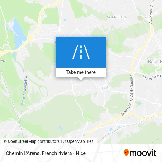 Chemin L'Arena map