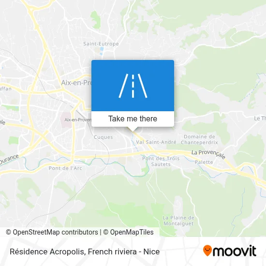 Résidence Acropolis map