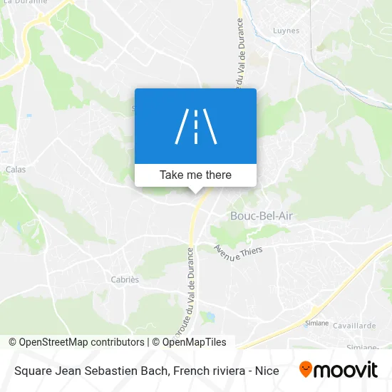 Square Jean Sebastien Bach map