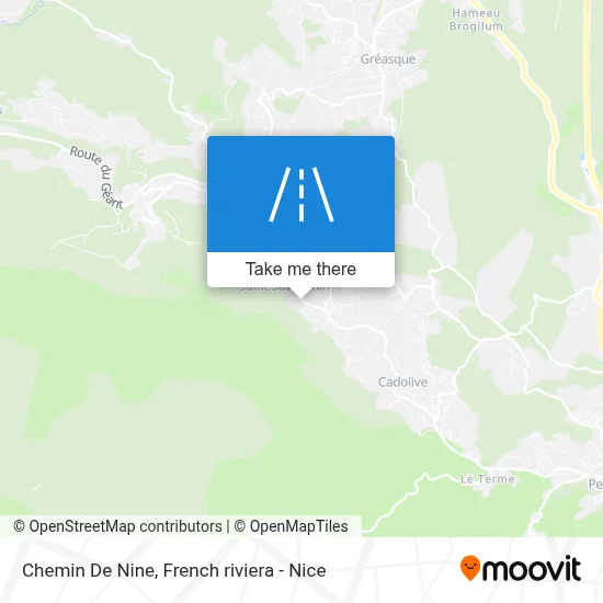 Chemin De Nine map