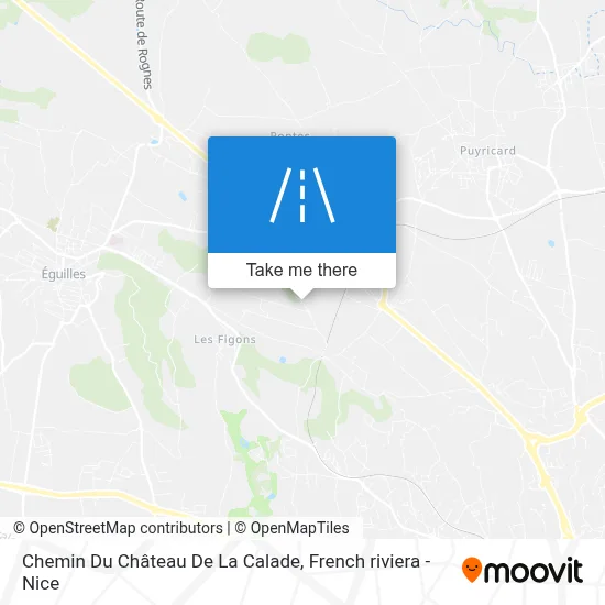Chemin Du Château De La Calade map