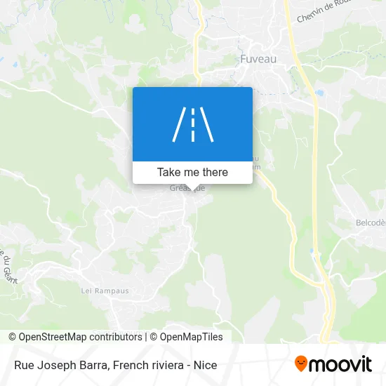 Rue Joseph Barra map