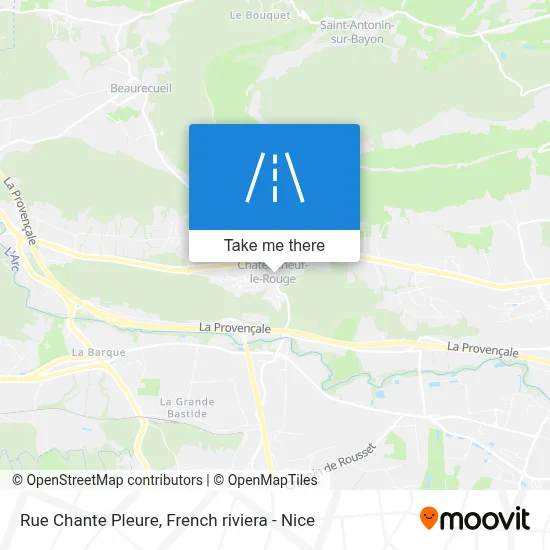 Rue Chante Pleure map