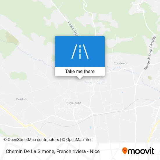 Chemin De La Simone map