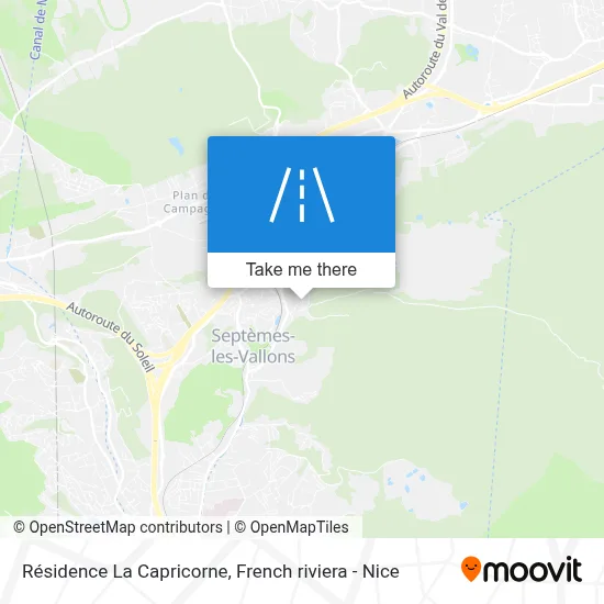 Résidence La Capricorne map