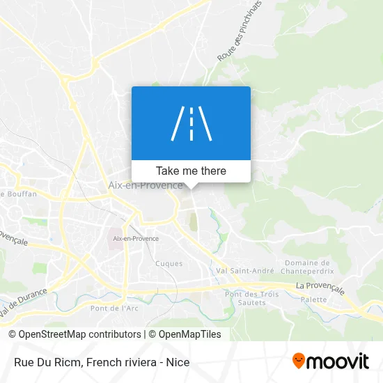 Mapa Rue Du Ricm