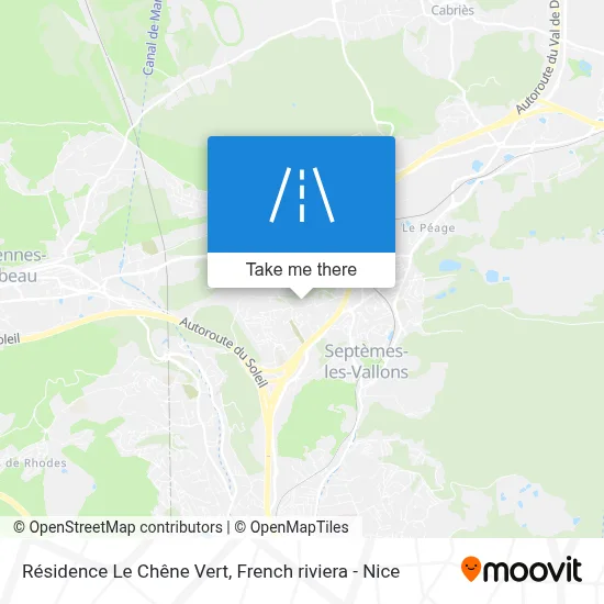 Résidence Le Chêne Vert map