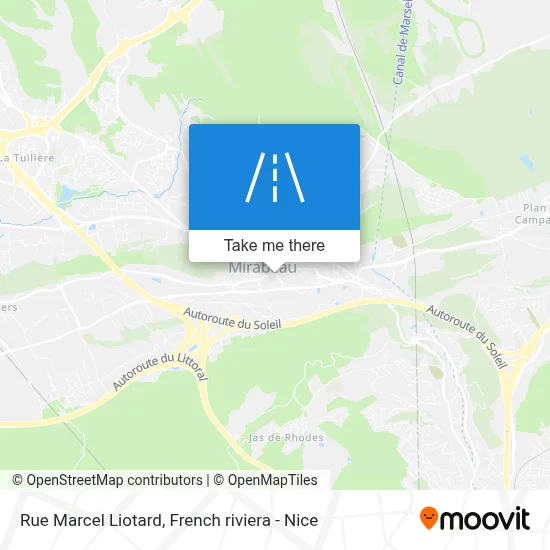 Mapa Rue Marcel Liotard