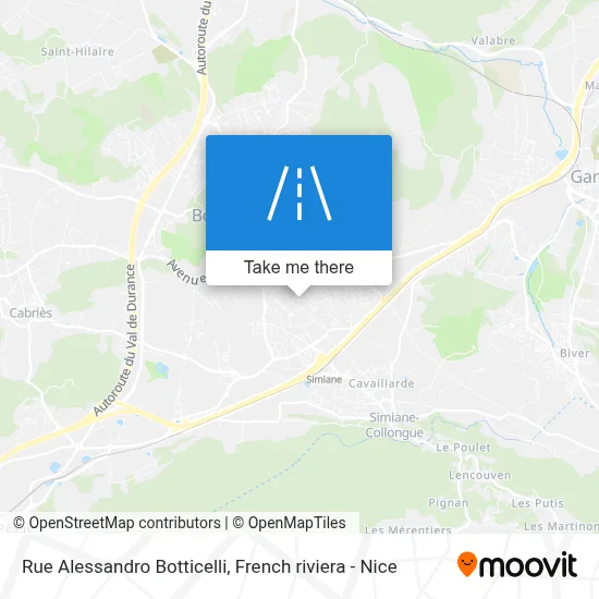 Mapa Rue Alessandro Botticelli