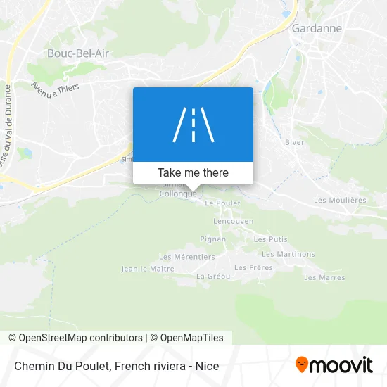 Chemin Du Poulet map