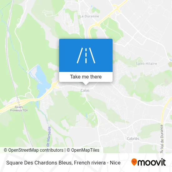 Square Des Chardons Bleus map