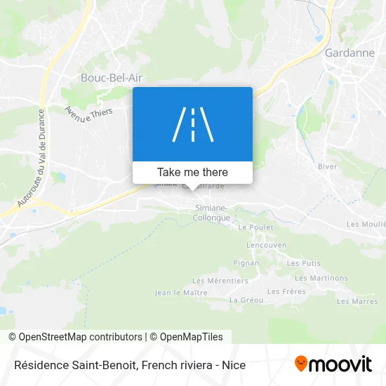 Résidence Saint-Benoit map