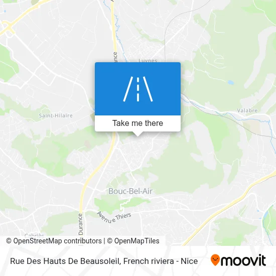 Rue Des Hauts De Beausoleil map