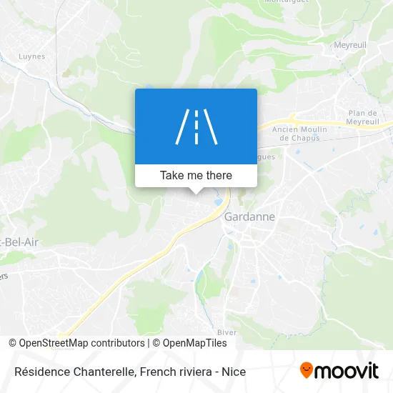 Résidence Chanterelle map
