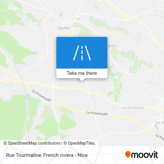 Mapa Rue Tourmaline