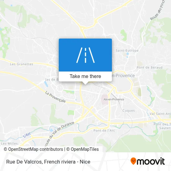 Rue De Valcros map