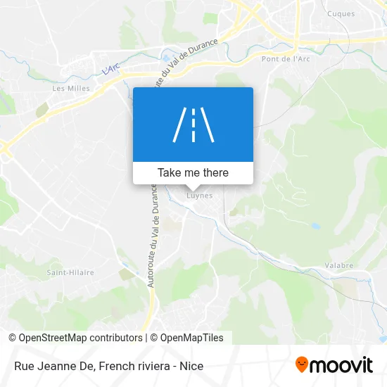 Rue Jeanne De map