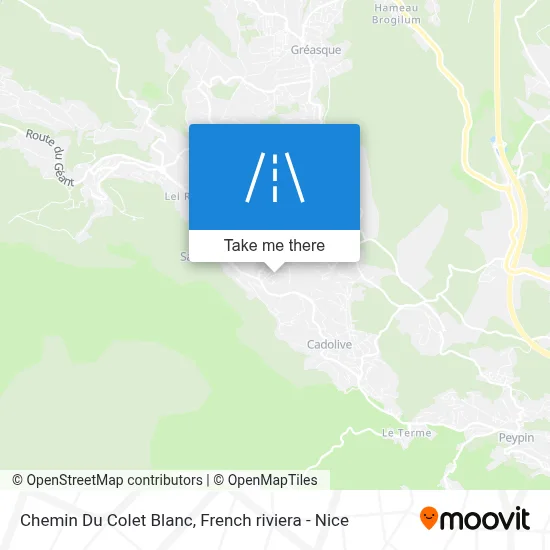 Chemin Du Colet Blanc map