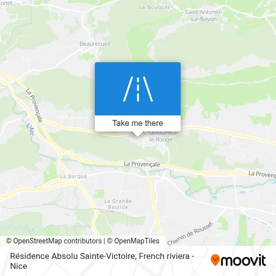 Résidence Absolu Sainte-Victoire map