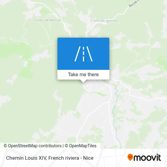 Chemin Louis XIV map