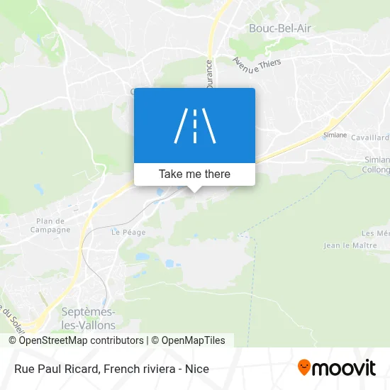 Rue Paul Ricard map